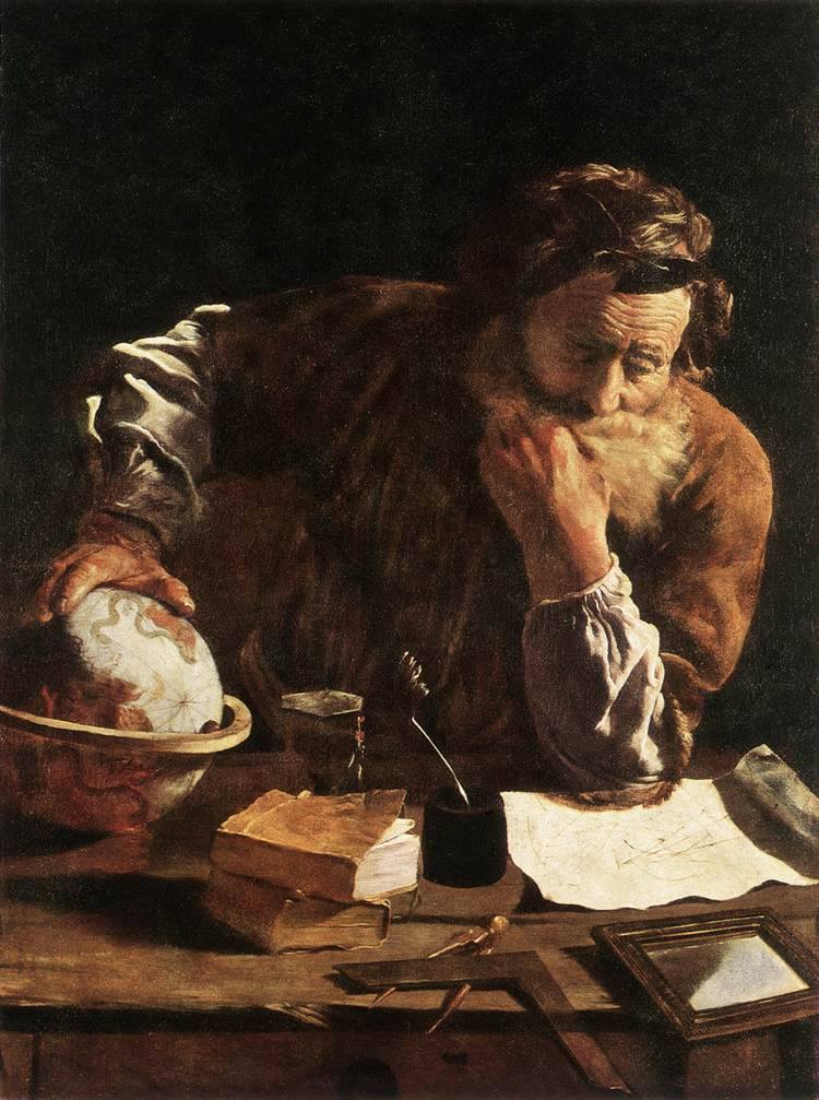 Painting. Portrait of a Scholar by Italian artist Domenico Fetti (1589-1623). Oil on canvas.